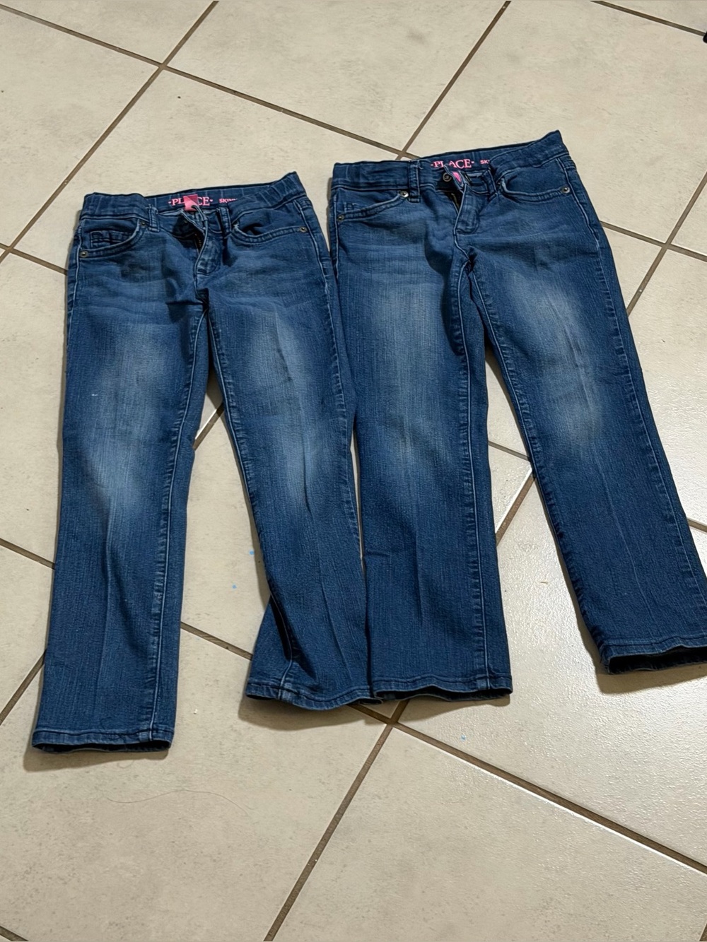 The Children’s Place Kids Girls' Blue Denim Skinny Streetwear Jeans size 6